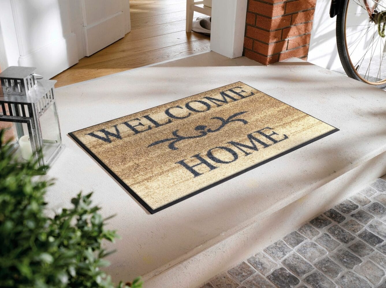 tapis_maison_personnalisé_welcome-home-beige_50x75cm